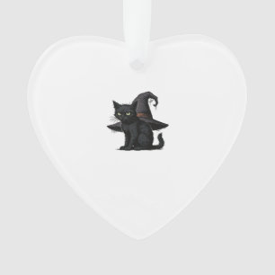 Magic Halloween Cat Classic T-Shirt Ornament