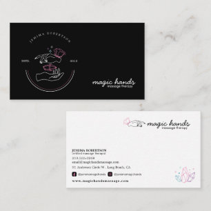 Magic Hands Massage Therapist Esoteric Business Ca Card