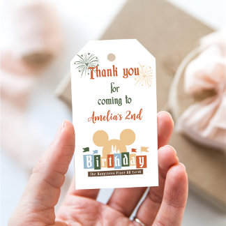 Magic Happiest Birthday On Earth Magical Birthday  Gift Tags