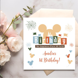 Magic Happiest Birthday On Earth Magical Birthday Napkin