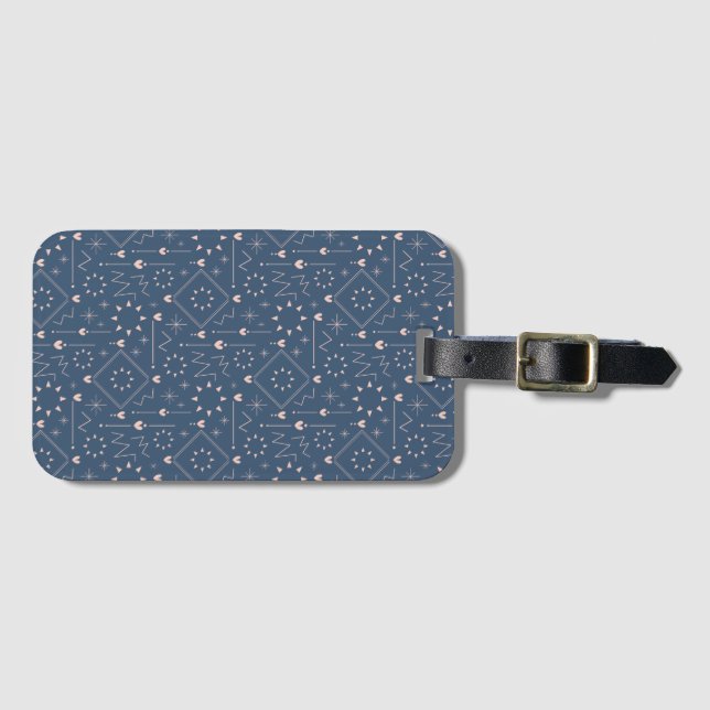 Magic Heart Pattern Luggage Tag (Front Horizontal)