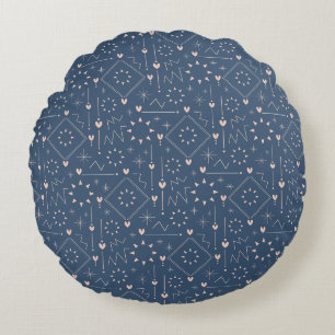 Magic Heart Pattern Round Cushion