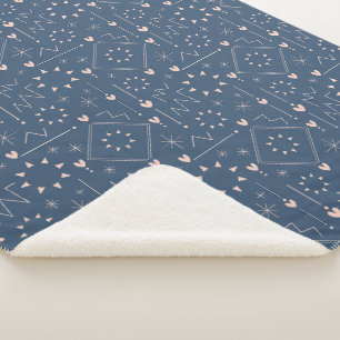 Magic Heart Pattern Sherpa Blanket
