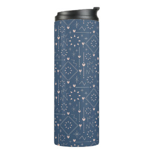 Magic Heart Pattern Thermal Tumbler