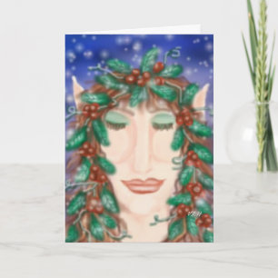 Magic Holiday Elf Greeting Card