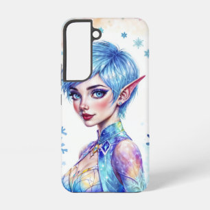 Magic ice elf snow forest frozen fairy tale samsung galaxy case