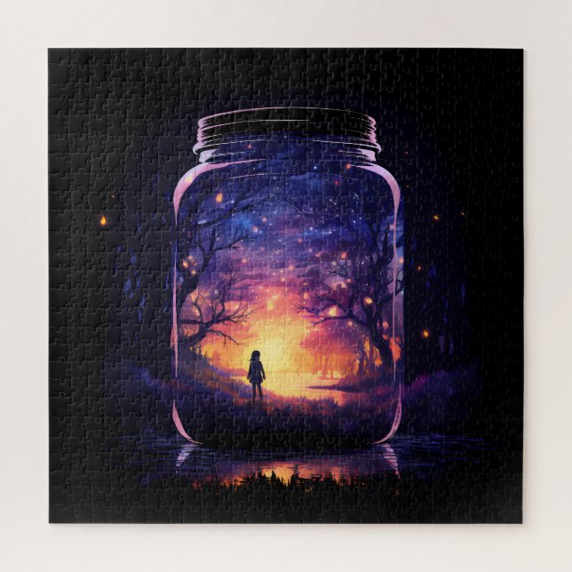 Magic In a Jar - Enchanted Forest Jigsaw Puzzle (Vertical)