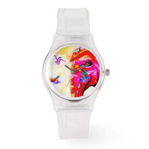 "Magic in All Sizes" Hummingbirds & Elephant Print Watch