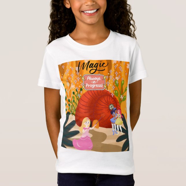 Magic in Progress Girls' Fine Jersey T-Shirt (Front)