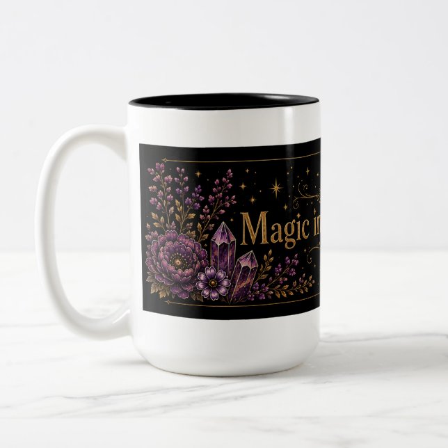 Magic in the Everyday Two-Tone Coffee Mug (Left)