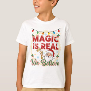 Magic Is Real Santa Claus Kids T-Shirt