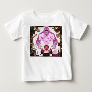 Magic Lab Transformation: Chimp Summons Giant Pink Baby T-Shirt