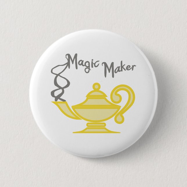 MAGIC MAKER 6 CM ROUND BADGE (Front)