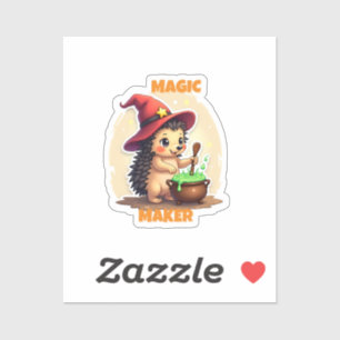 Magic Maker – Cute Hedgehog Sticker