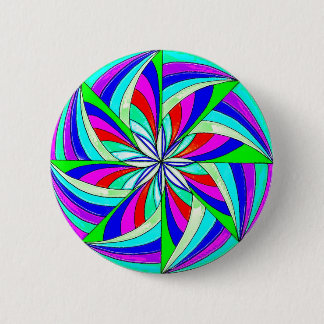 Magic mandala 6 cm round badge
