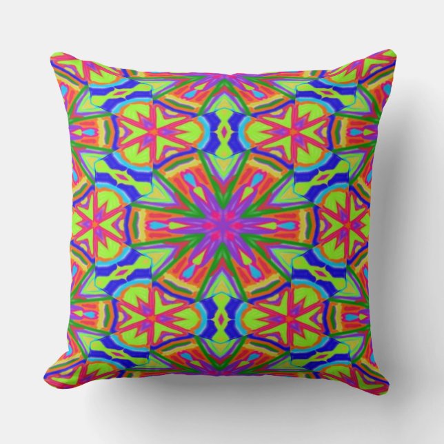 Magic Marker Kaleidoscope Cushion (Front)