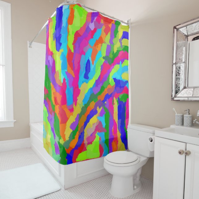 Magic Marker Shower Curtain (In Situ)