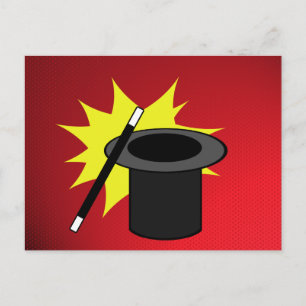 Magic Me/ Magician's Hat Postcard