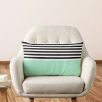Magic Mint With Black and White Stripes