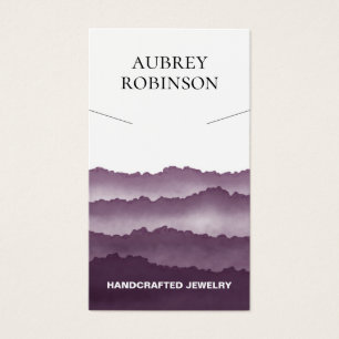 Magic Misty Mountains Purple Necklace Display Card