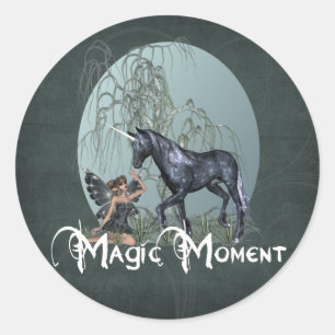 magic moment classic round sticker