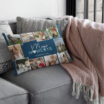 Magic Moments Photo Collage Family Decorative Cushion<br><div class="desc">Display some of your magic moments captured on camera with this modern photo collage and personalised pillow. Simply upload 10 of your most favourite pictures and change the text. Background can be changed to any colour to suit your home decor.</div>