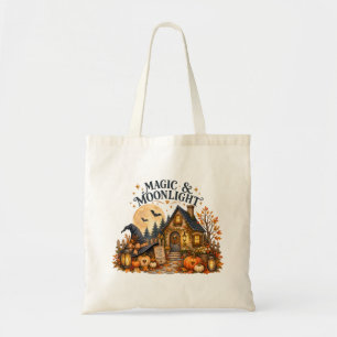Magic & Moonlight Cosy Cottage Halloween Decor Tote Bag