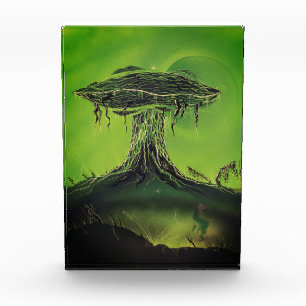Magic Morel Mushroom Moon Photo Block