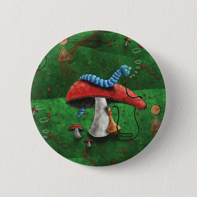 Magic Mushroom 6 Cm Round Badge (Front)