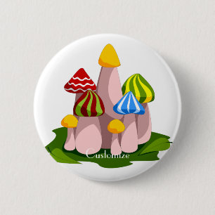 Magic Mushroom Cathedral Thunder_Cove 6 Cm Round Badge