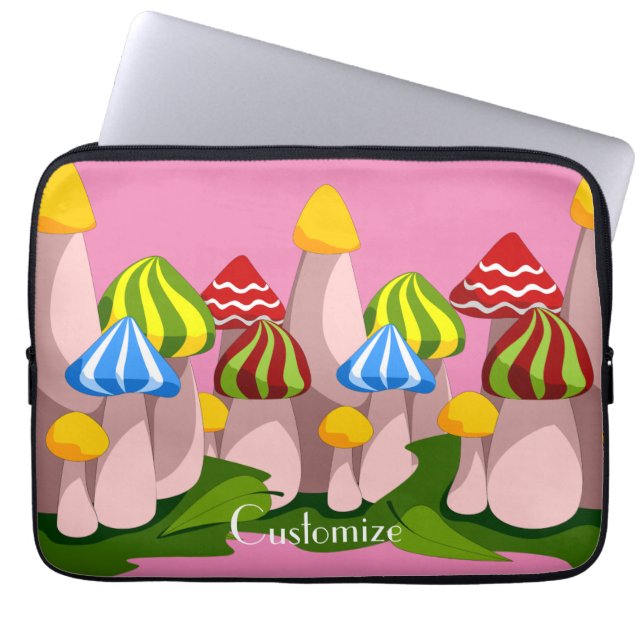 Magic Mushroom Cathedral  Thunder_Cove   Laptop Sleeve (Front)