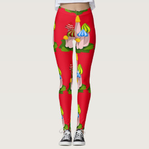 Magic Mushroom Cathedral Thunder_Cove Leggings