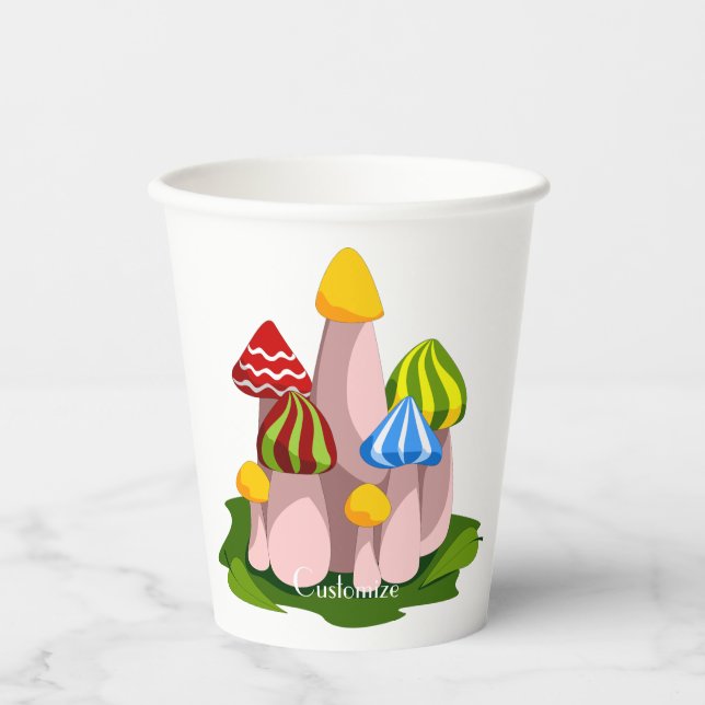 Magic Mushroom Cathedral Thunder_Cove Paper Cups (Front)