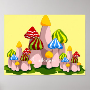 Magic Mushroom Cathedral Thunder_Cove  Poster