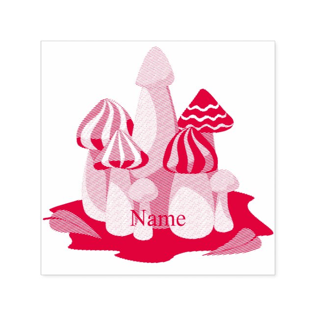 Magic Mushroom Cathedral Thunder_Cove Self-inking Stamp (Design)