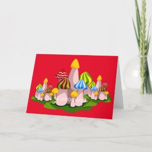 Magic Mushroom Cathedral Thunder_Cove Thank You Card