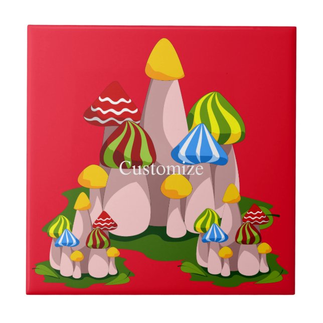 Magic Mushroom Cathedral Thunder_Cove  Tile (Front)