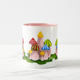 Magic Mushroom Cathedral Thunder_Cove Two-Tone Coffee Mug