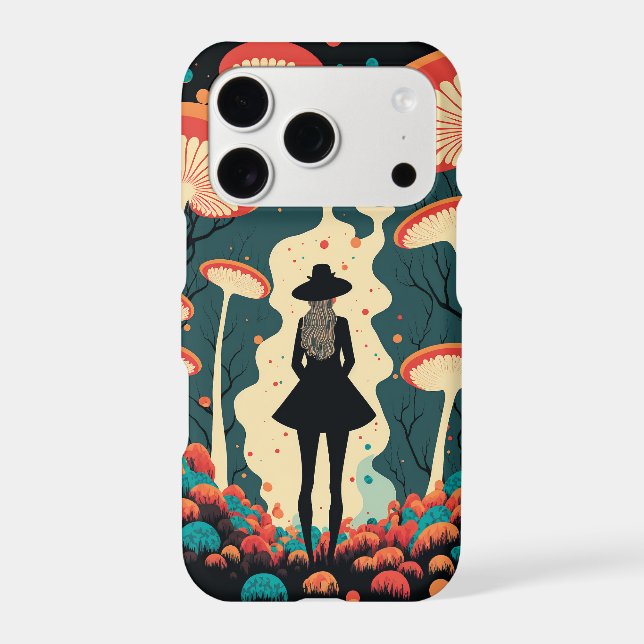 Magic Mushroom Forest iPhone Case | Trippy Art (Back)