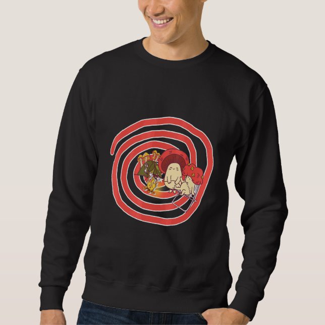 Magic Mushroom Hippie Psychedelic  1 Sweatshirt (Front)