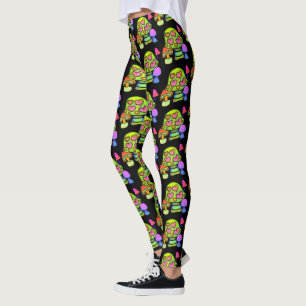 Magic Mushroom Print Leggings