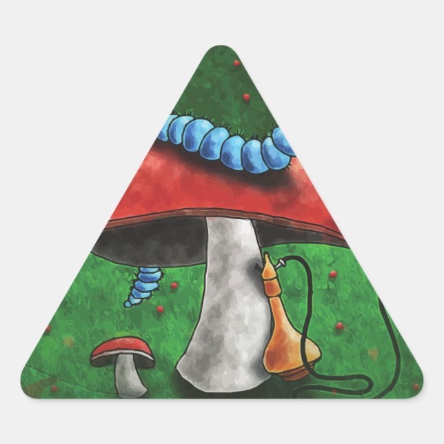 Magic Mushroom Triangle Sticker (Front)