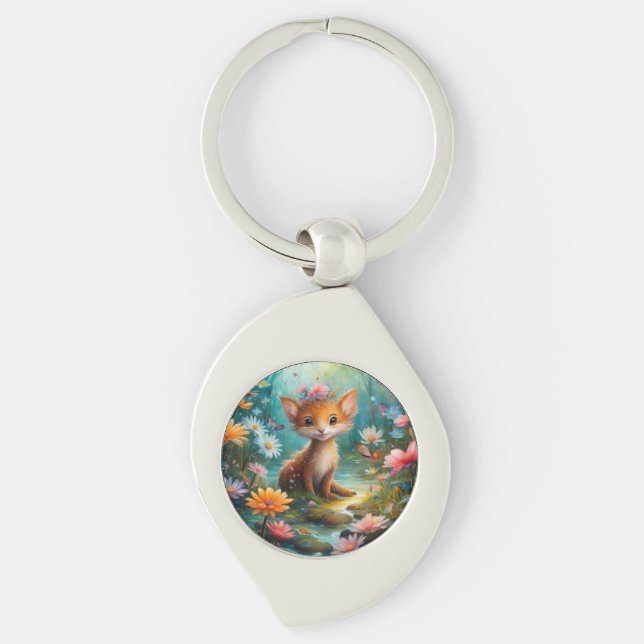 Magic mushrooms butterflies      key ring (Front)