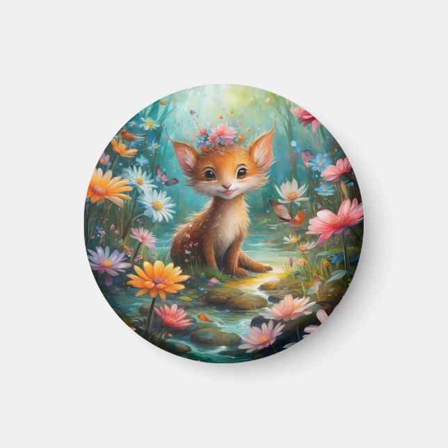 Magic mushrooms butterflies      magnet (Front)