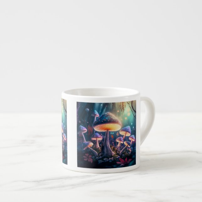 Magic Mushrooms Espresso Mug  (Front Right)