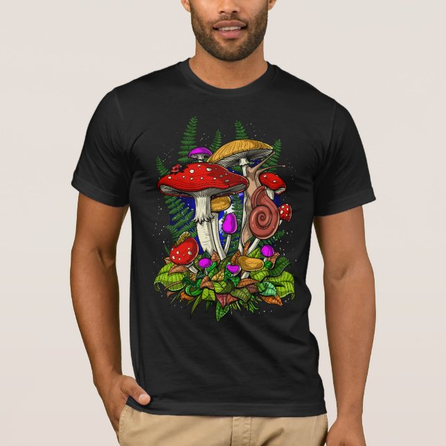 Magic Mushrooms Fungi T-Shirt (Front)
