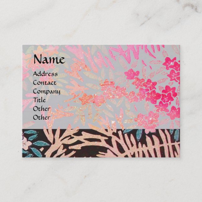 MAGIC MYRTLE / Sparkling Gold Reflections Business Card (Front)