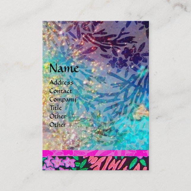 MAGIC MYRTLE / Sparkling Gold Reflections Business Card (Front)