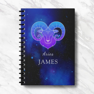 Magic Name with Zodiac sign Aries Notebook