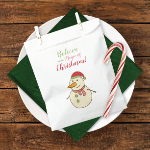 Magic of Christmas Snowman Favour Bags